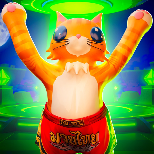 Cat Battles Roblox game artwork showing the cat brawler arena