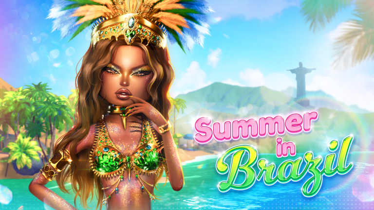 Artwork for the Summer Update 🇧🇷🌴 event in Dress To Impress