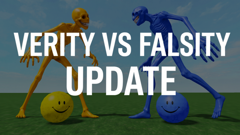 Artwork for the VERITY VS FALSITY UPDATE event in SCP MORPH