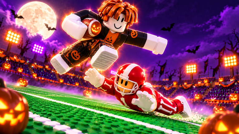 Artwork for the Halloween event in Throw A Football
