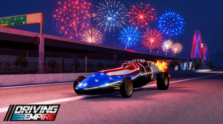 Artwork for the NEW UPDATE event in Driving Empire Car RacingRP