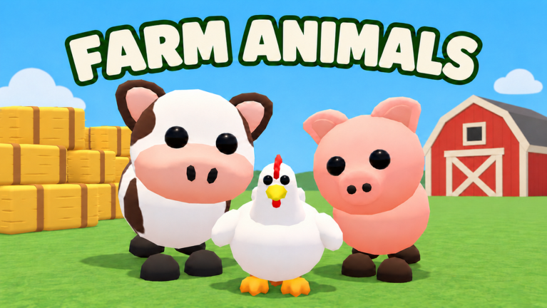Artwork for the FARM ANIMALS event in Pet Store Tycoon