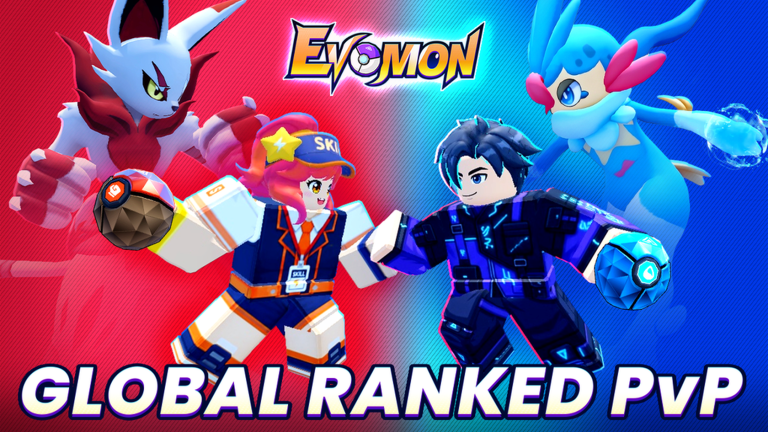Artwork for the Global Ranked PvP event in Evomon