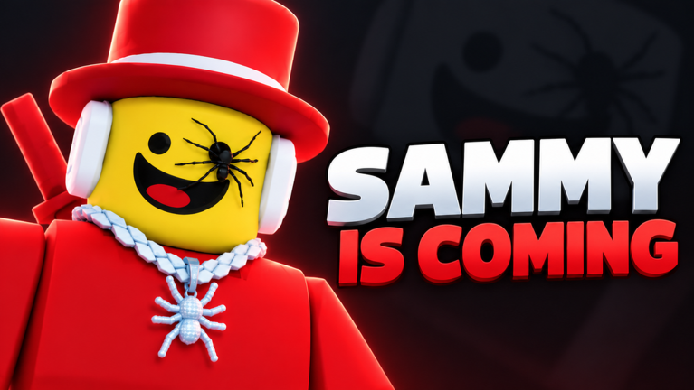Artwork for the 🕸️ SAMMY IS COMING 🕸️ event in Steal An Egg