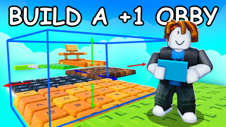 Artwork for the ADMIN COMMANDS FOR WORLDS event in Build a +1 Obby