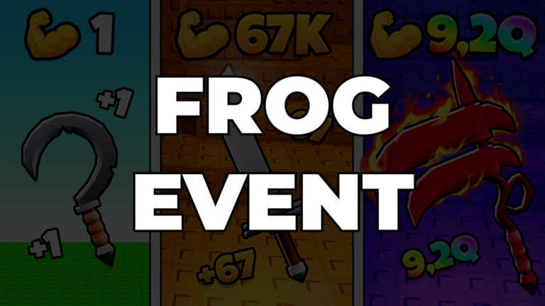 Artwork for the FROG EVENT event in +1 Cut Grass Adventure