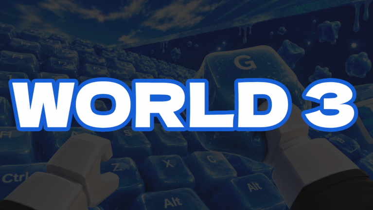 Artwork for the World 3 + Admin Abuse event in +1 Speed Slime Keyboard Escape