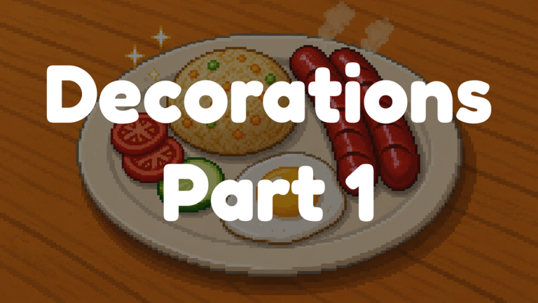 Artwork for the Decorations Pt. 1 event in Karinderya
