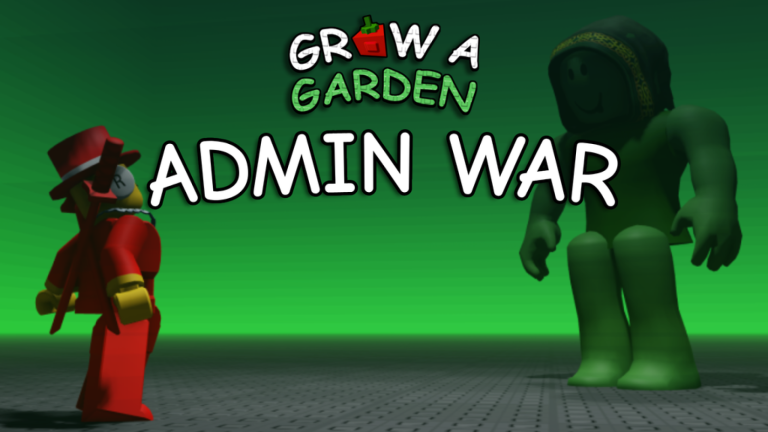 Artwork for the ⚔️ADMIN WAR⚔️ event in Grow a Garden