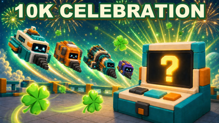 Artwork for the 10K CCU UPDATE (BETA 8) event in Mine a Planet