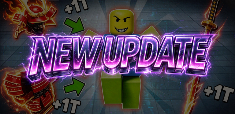 Artwork for the New Update event in +1 Loot To Forge