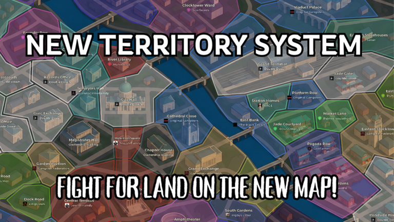 Artwork for the NEW TERRITORY SYSTEM event in Idle Mafia Game