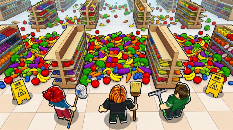 Artwork for the Next Update event in Clean the Supermarket