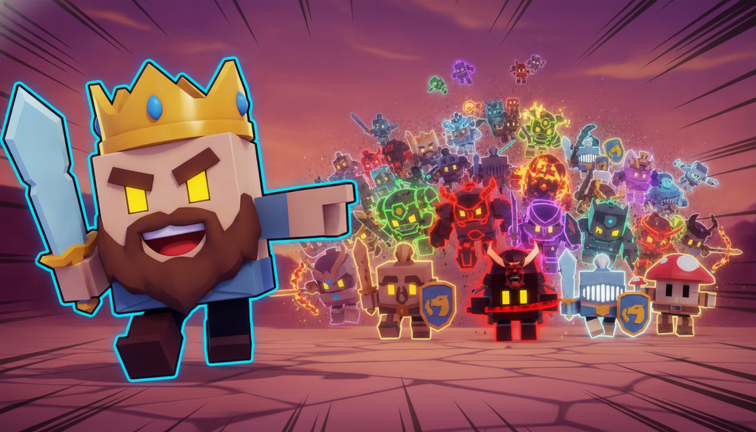 Artwork for the Update 5 event in RNG Heroes