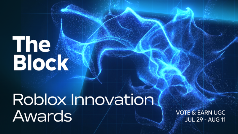 Artwork for the Roblox Innovation Awards event in The Block