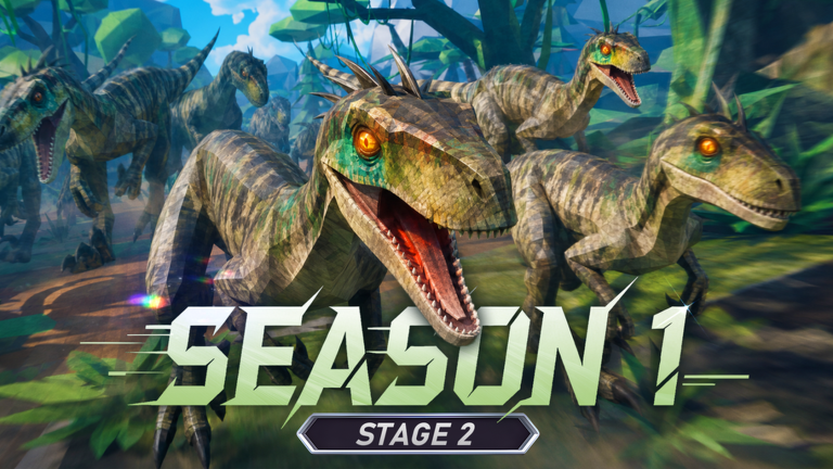Artwork for the SEASON STAGE UPDATE event in Dino Hunters