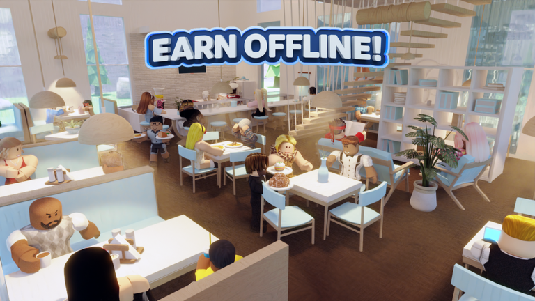Artwork for the Earn Offline Update! event in Restaurant Tycoon 3