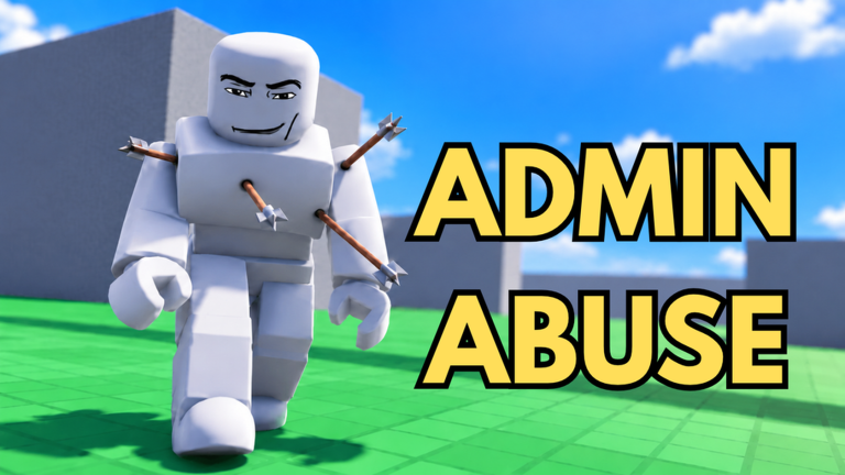 Artwork for the ADMIN ABUSE!! event in Realistic Ragdoll Engine