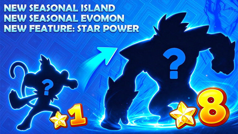 Artwork for the Season4 Update event in Evomon