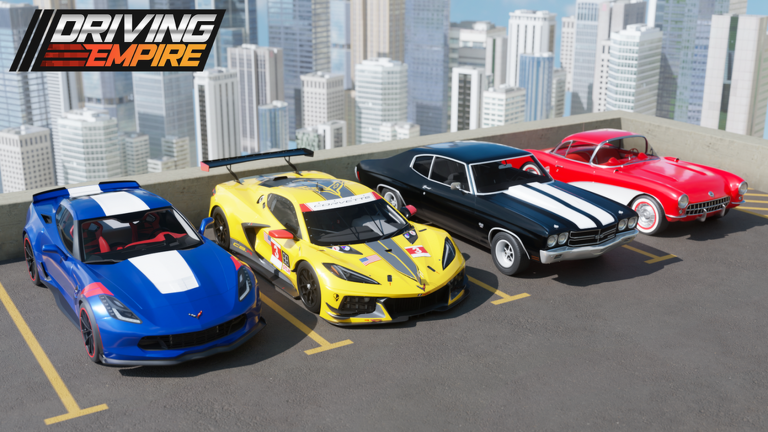 Artwork for the New Update event in Driving Empire