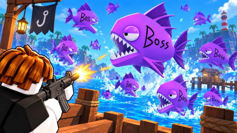 Artwork for the 🎣 ADMIN ABUSE 🎣 event in How to Fisch