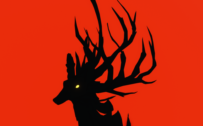Artwork for the 🦌ANTLER SPIRIT🔥 event in Creatures of Sonaria Survive Kaiju Animals