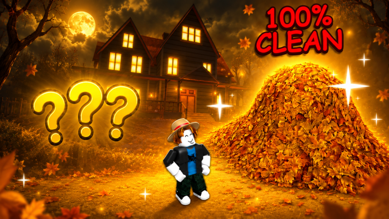 Artwork for the SPOOKY UPDATE event in Clean all the Leaves