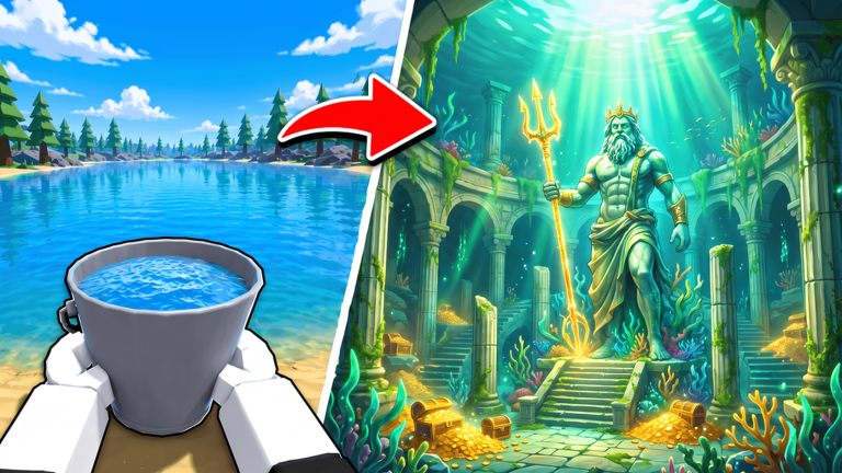 Artwork for the ENDLESS LAKE! event in Drain the Lake