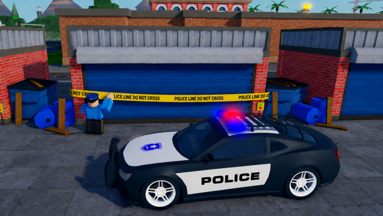 Artwork for the Police Raid event in Storage Hunters: Open World