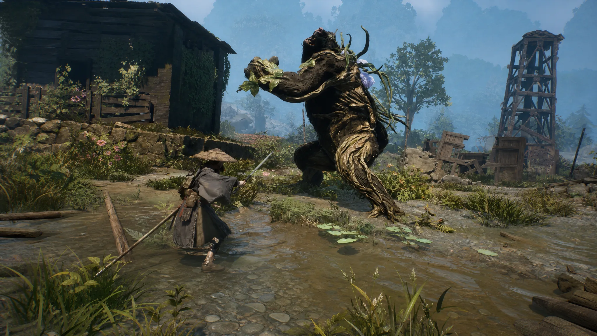 Emma Fighting A Boss