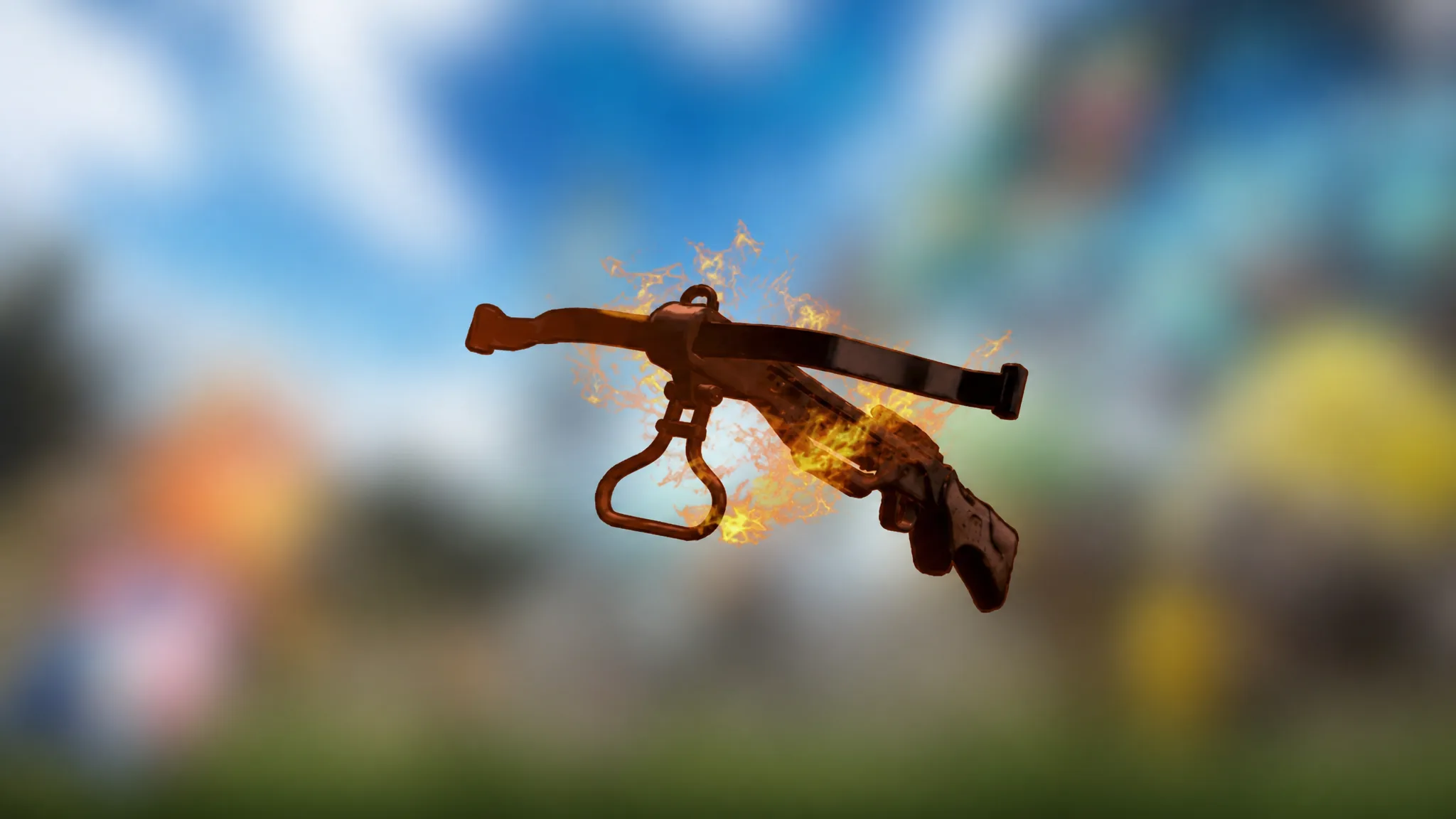 Fire Arrow Crossbow used to spread Burn in Palworld