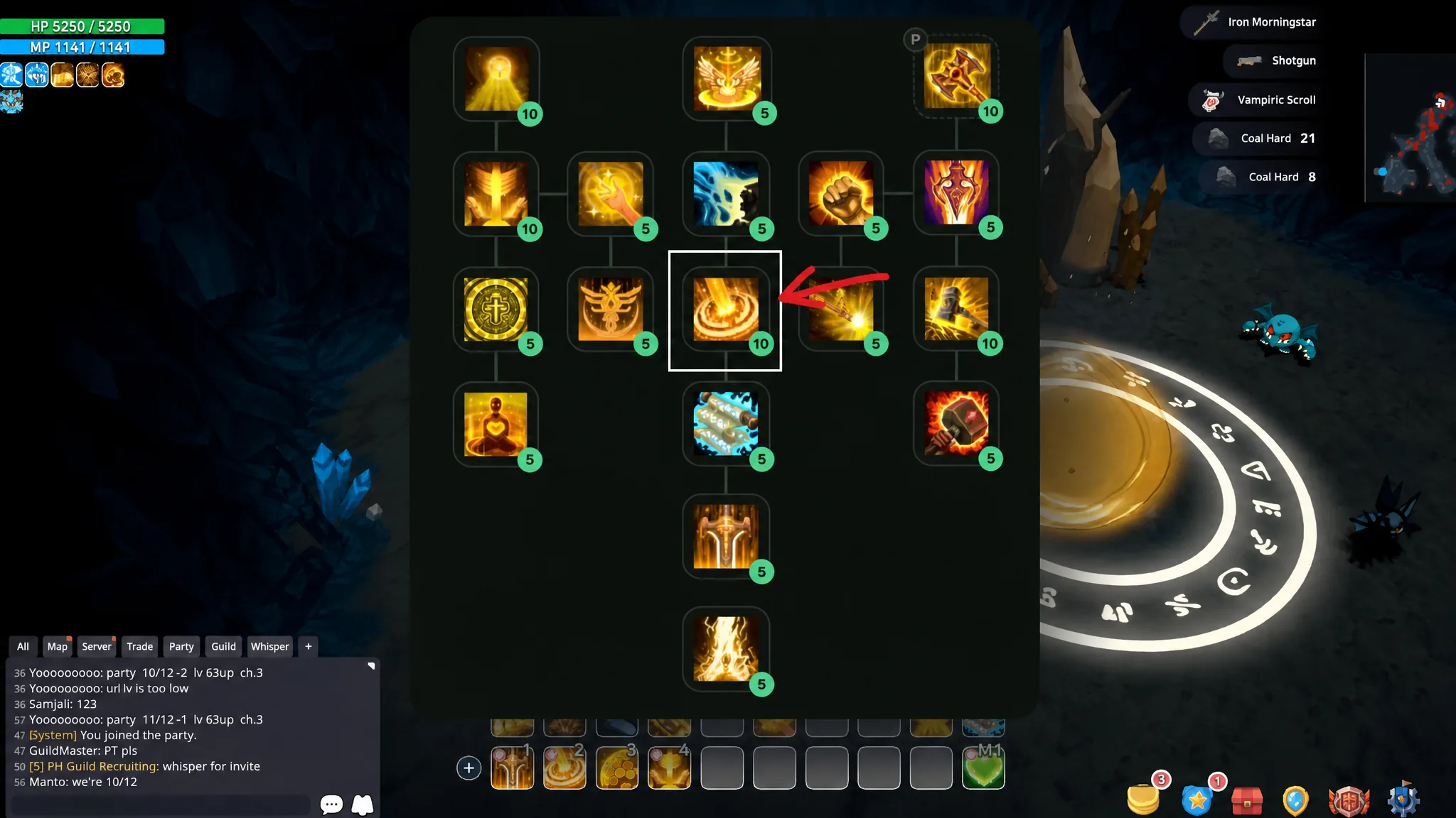Master Wand equipped on a SpiritVale Priest