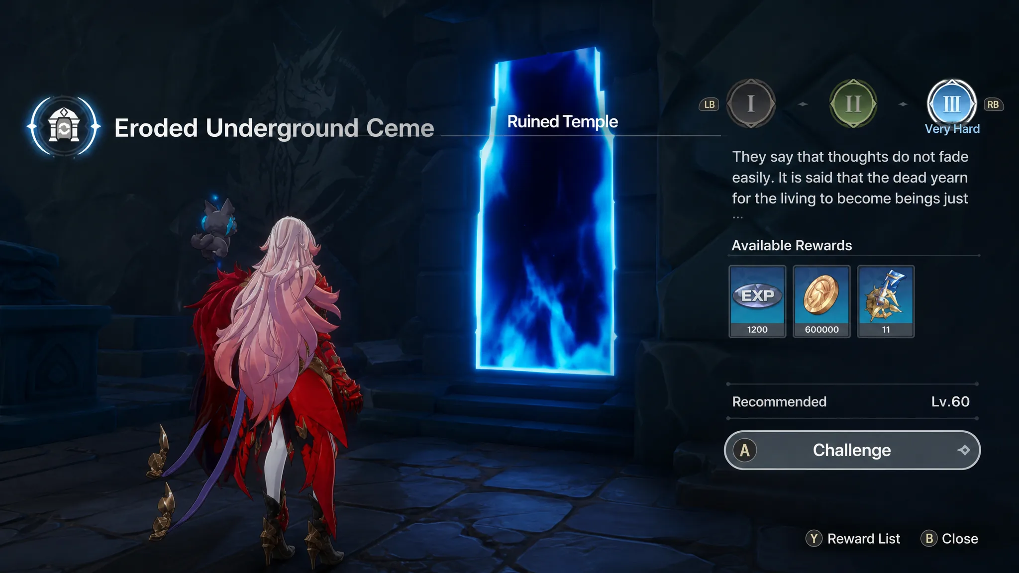 The Ruined Temple in the Eroded Underground Cemetary in DragonSword Awakening
