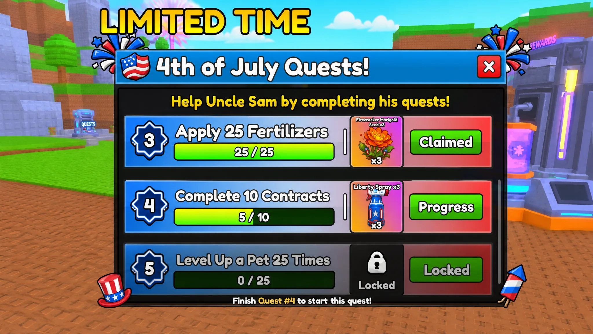 Build a Ring Farm 4th of July