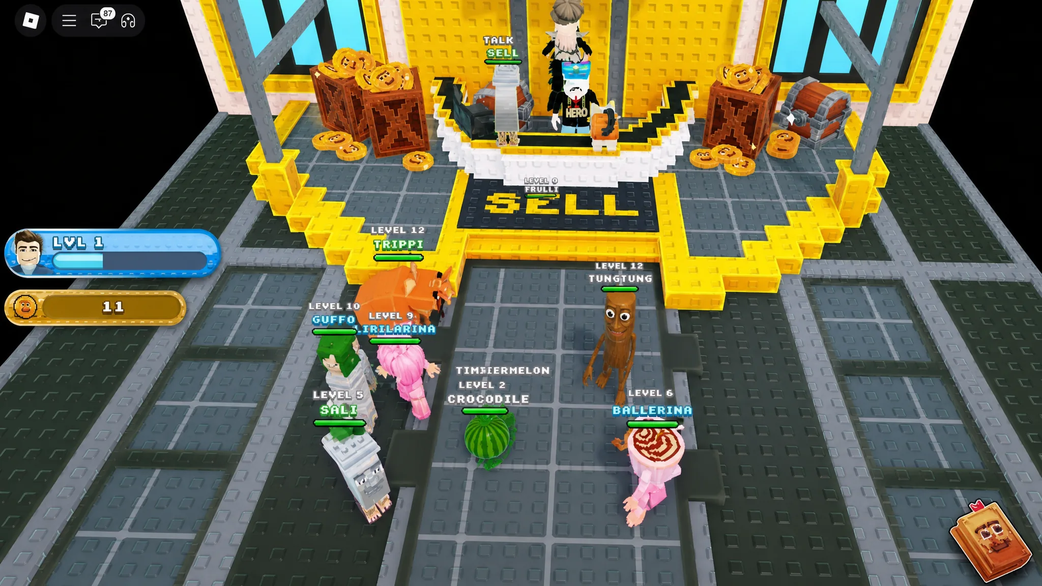 Sell store in Catch a Brainrot