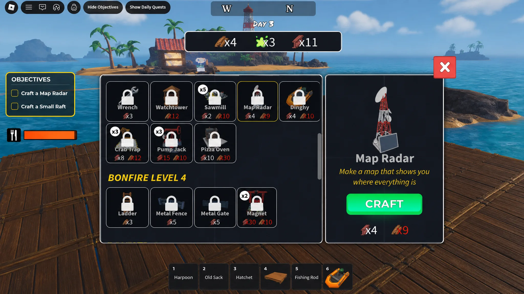 List of buildings in 100 Days at Sea