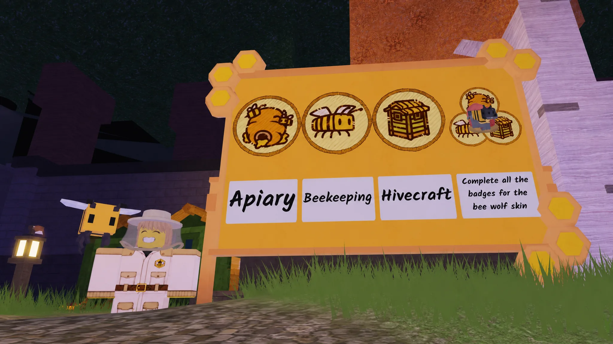 Bee Biome Badges in 99 Nights in the Forest