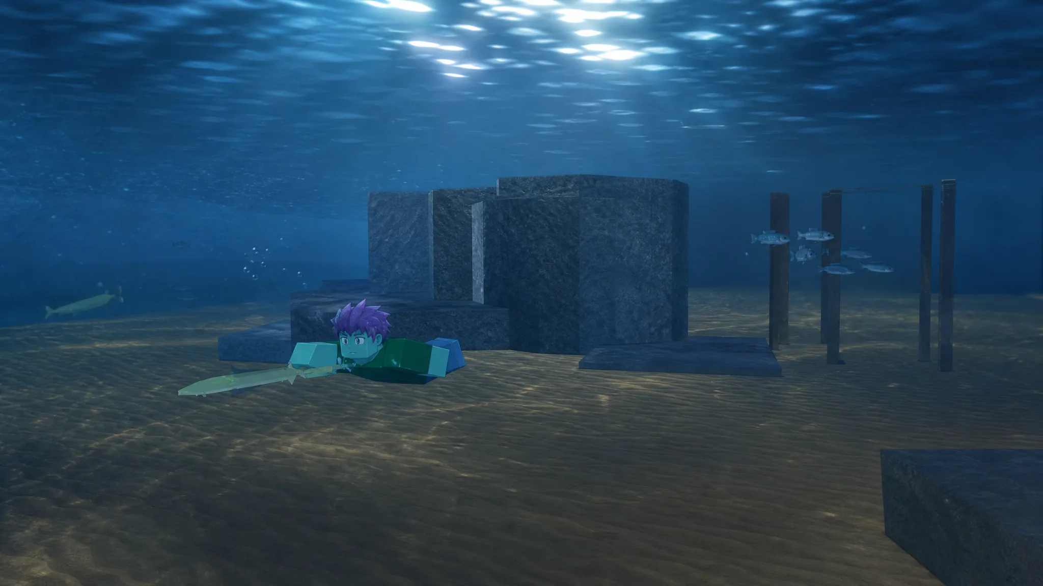 How to Spear Hunt Roaming Fish in Fischfest Waterpark Update