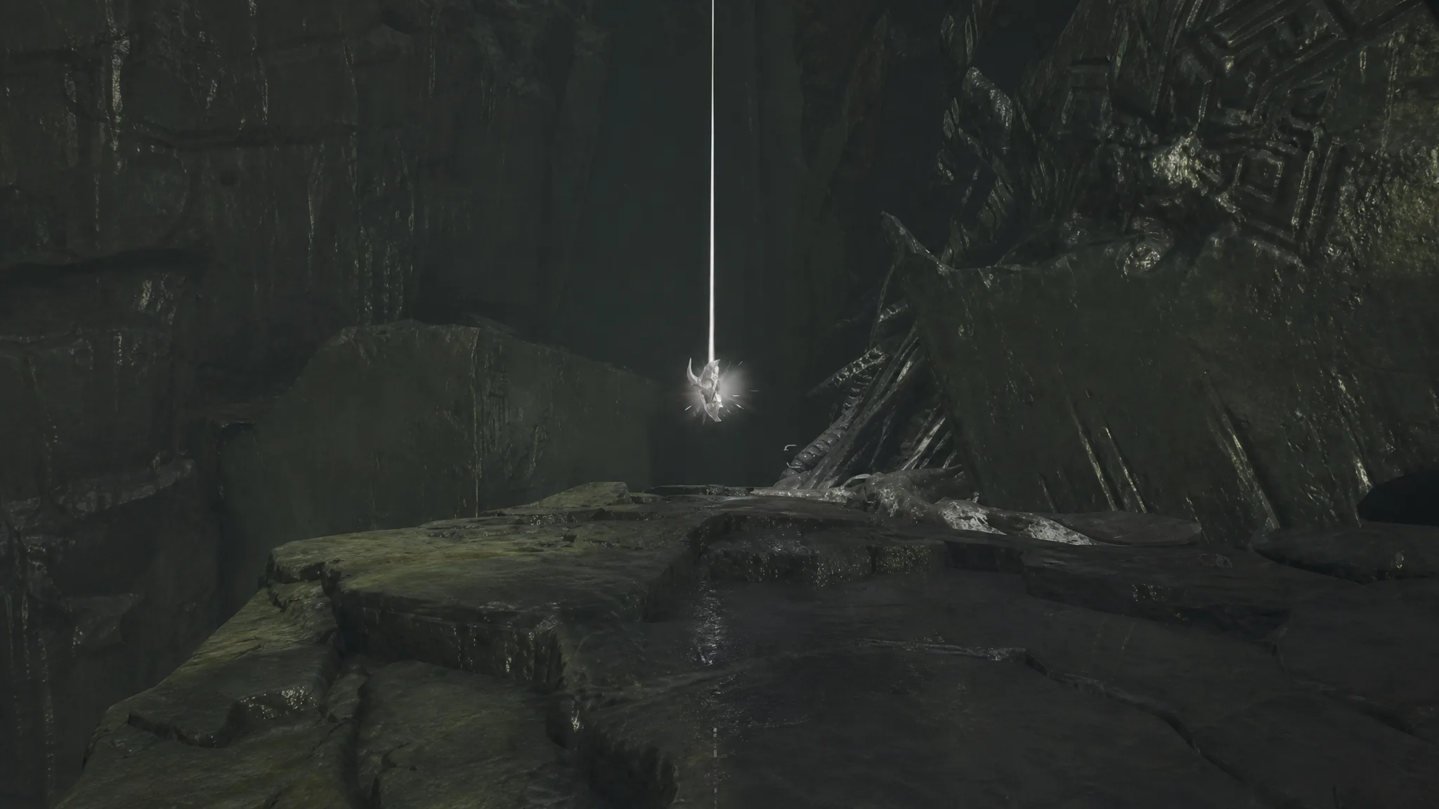 Solving the block puzzle to reach the Blue Eldritch Key