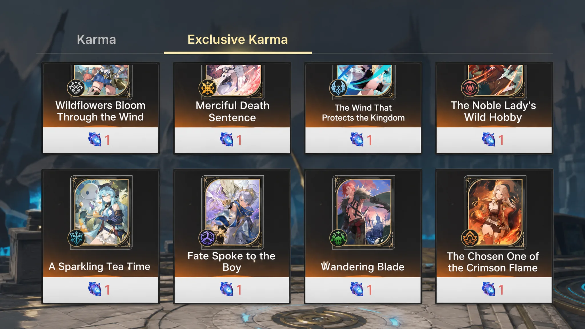 Karma in DragonSword Awakening