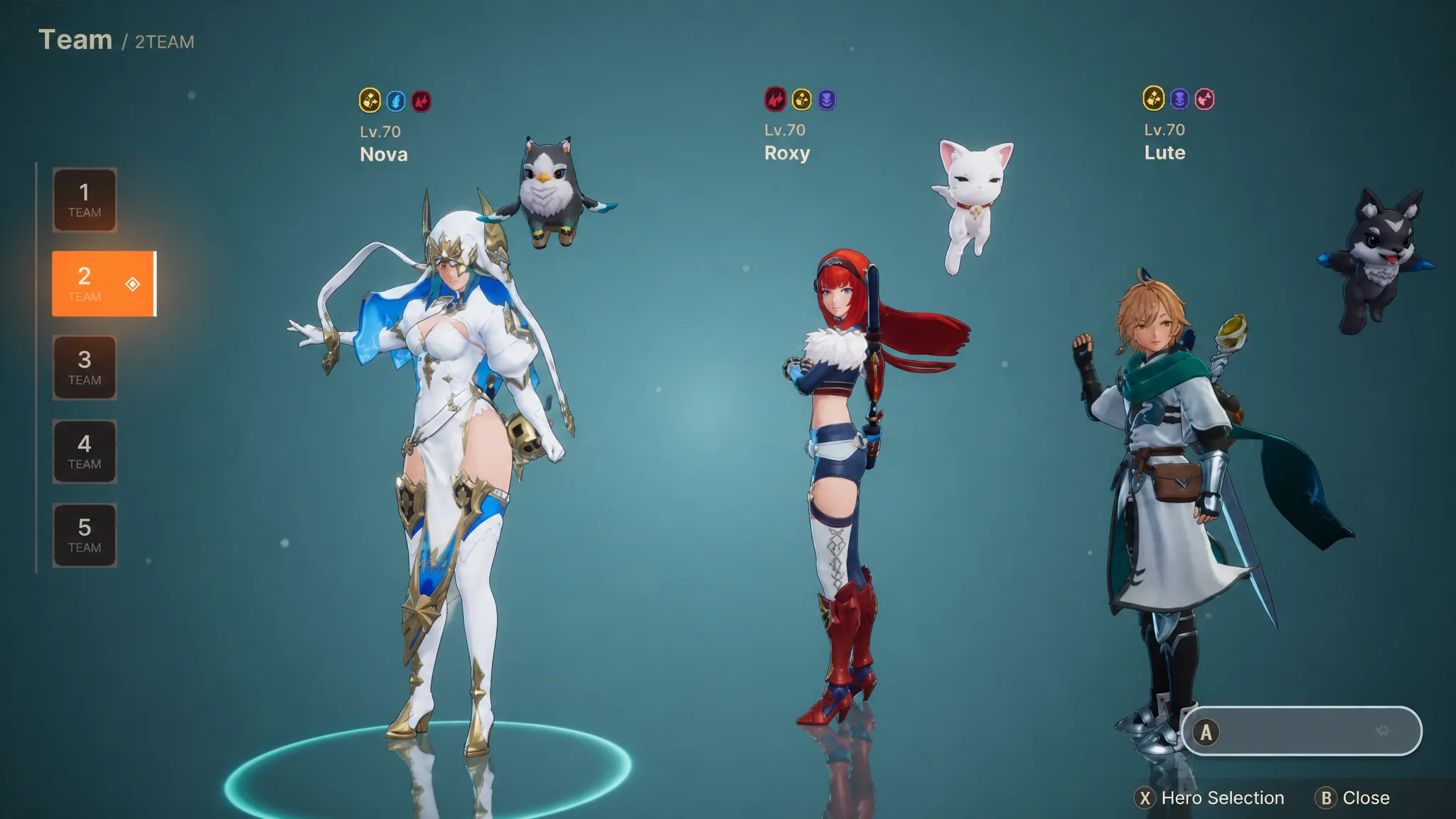 Theresia, lute and roxy best team in Dragonsword Awakening