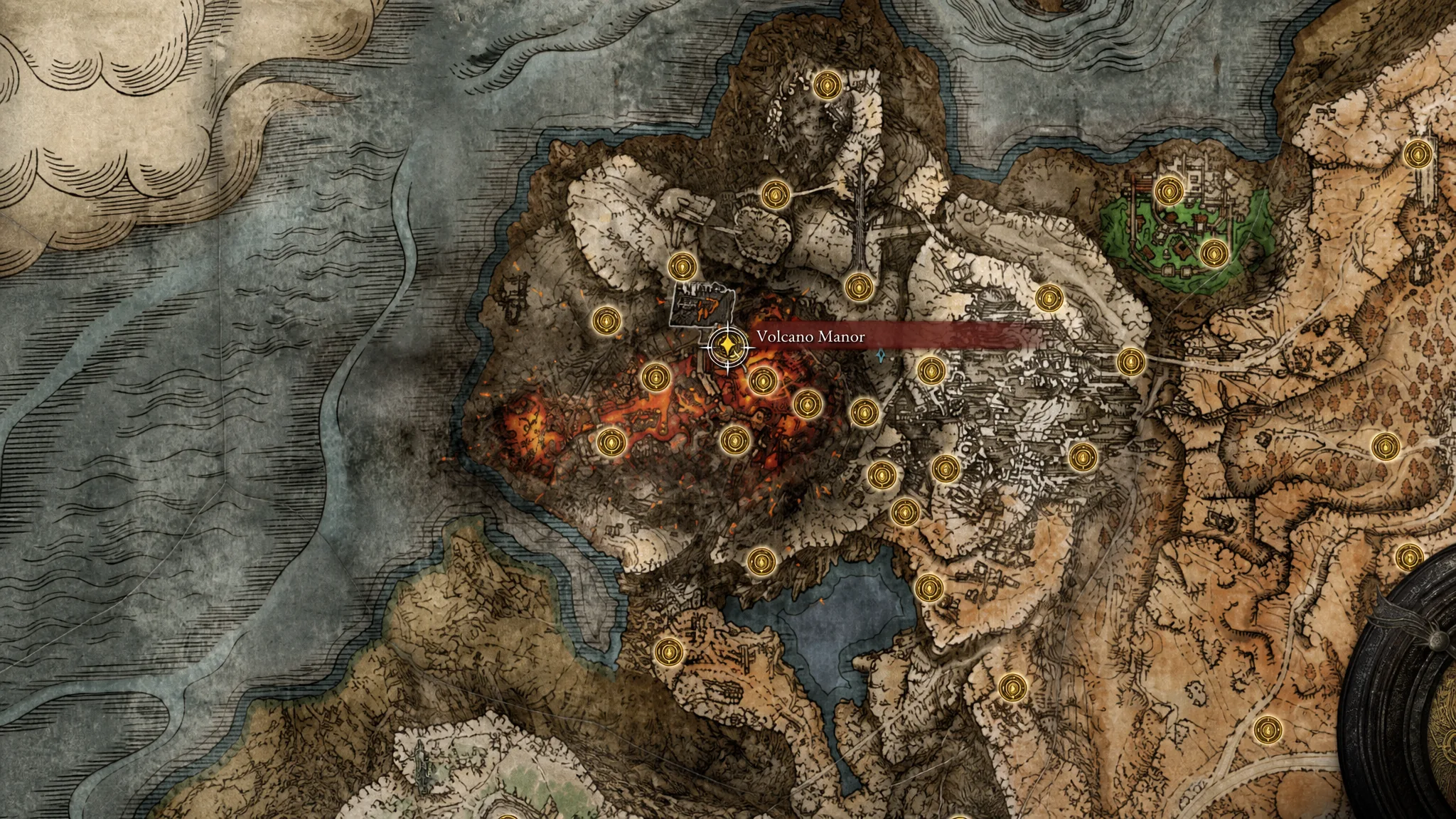 Volcano Manor Location on the map