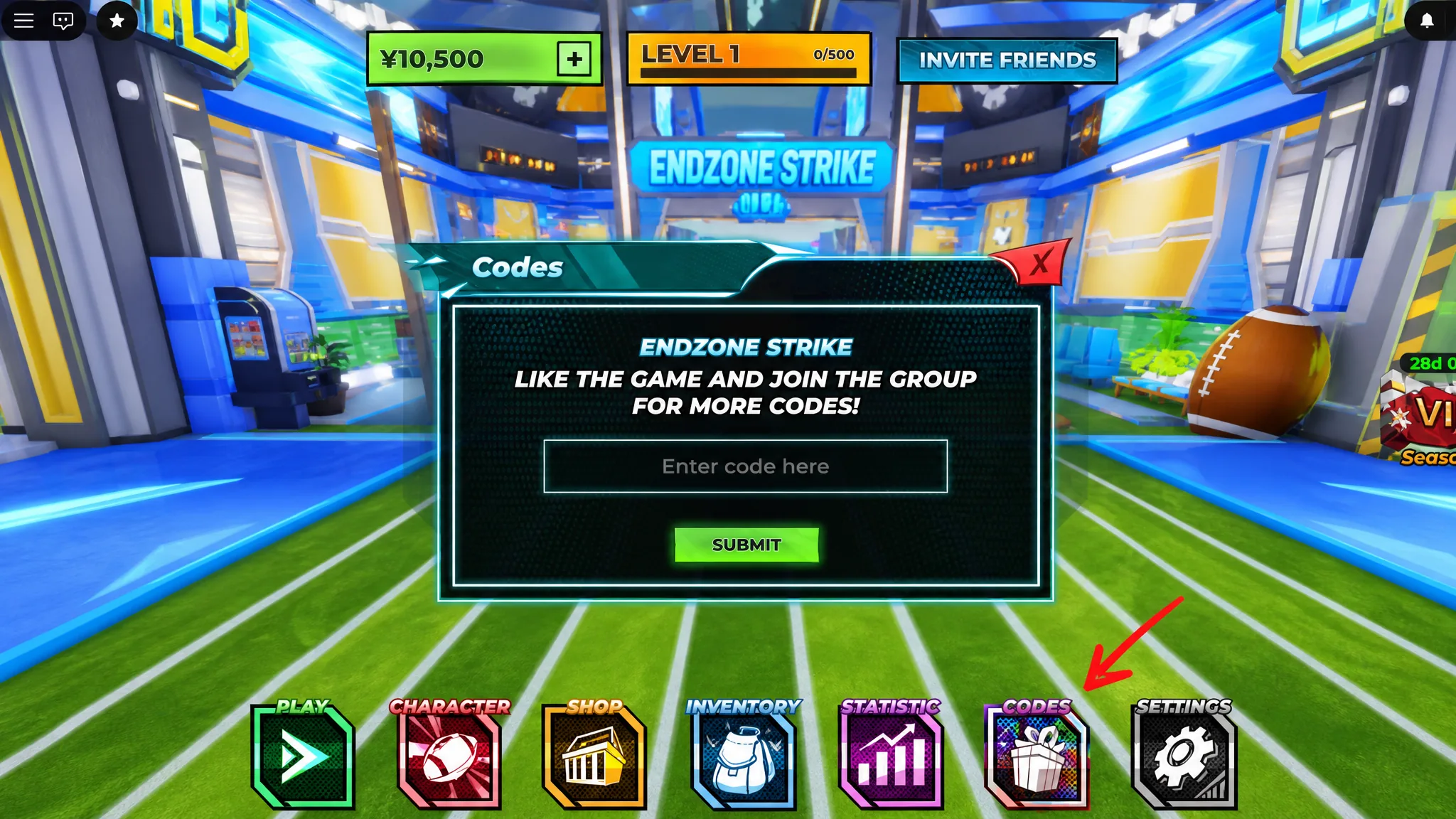 Redeem Endzone Strike codes