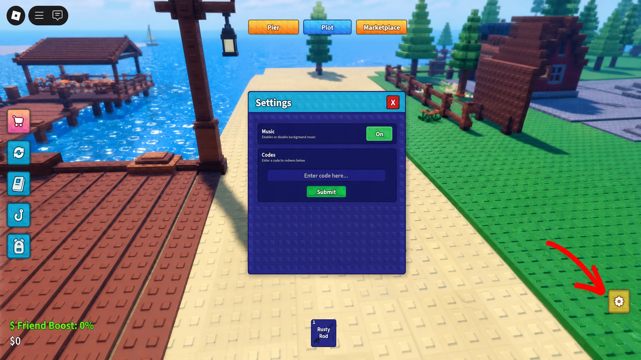 How to redeem Fish a Brainrot codes