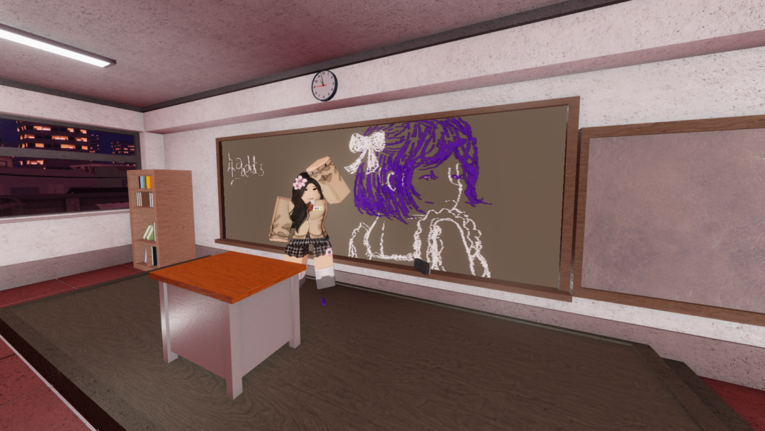 Gakuran chalkboard drawing surface