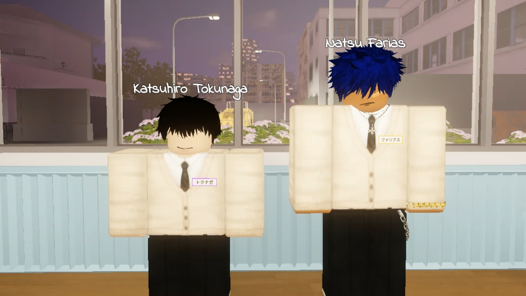 Gakuran character height comparison chart