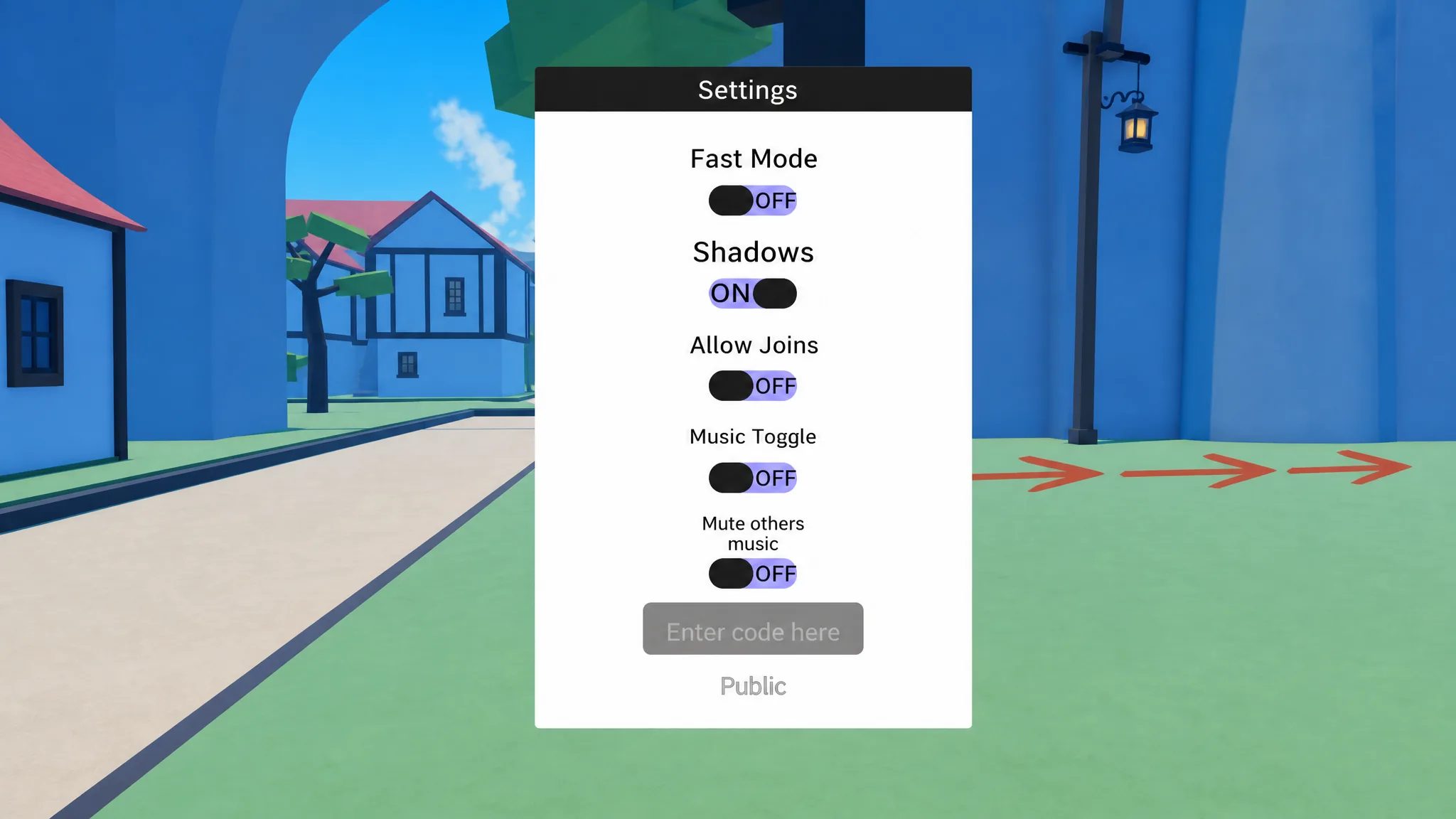 Screenshot of the GPO codes redemption system