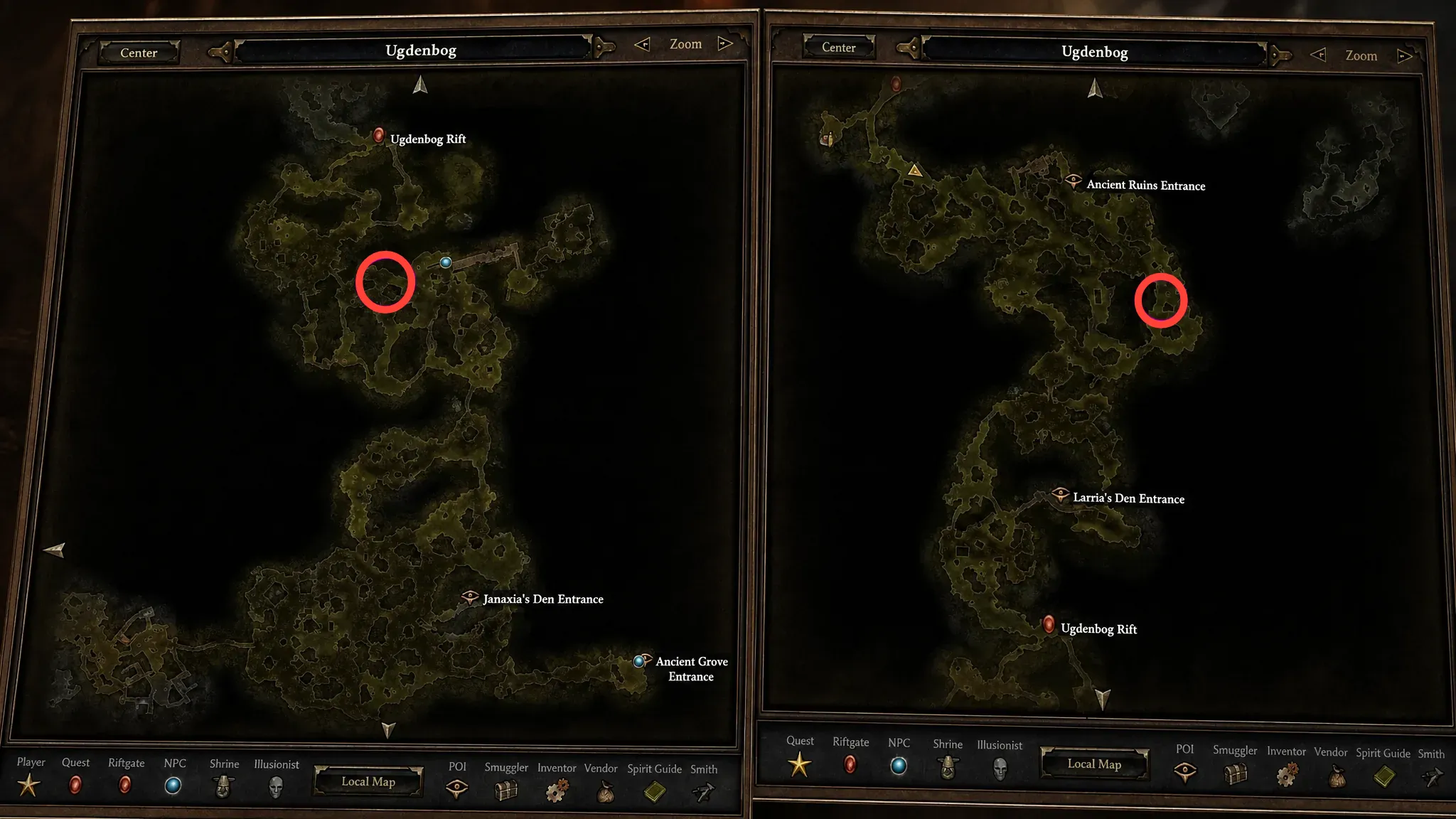 Map location of the Embers of the First Flame in the Remnants of Korvan City