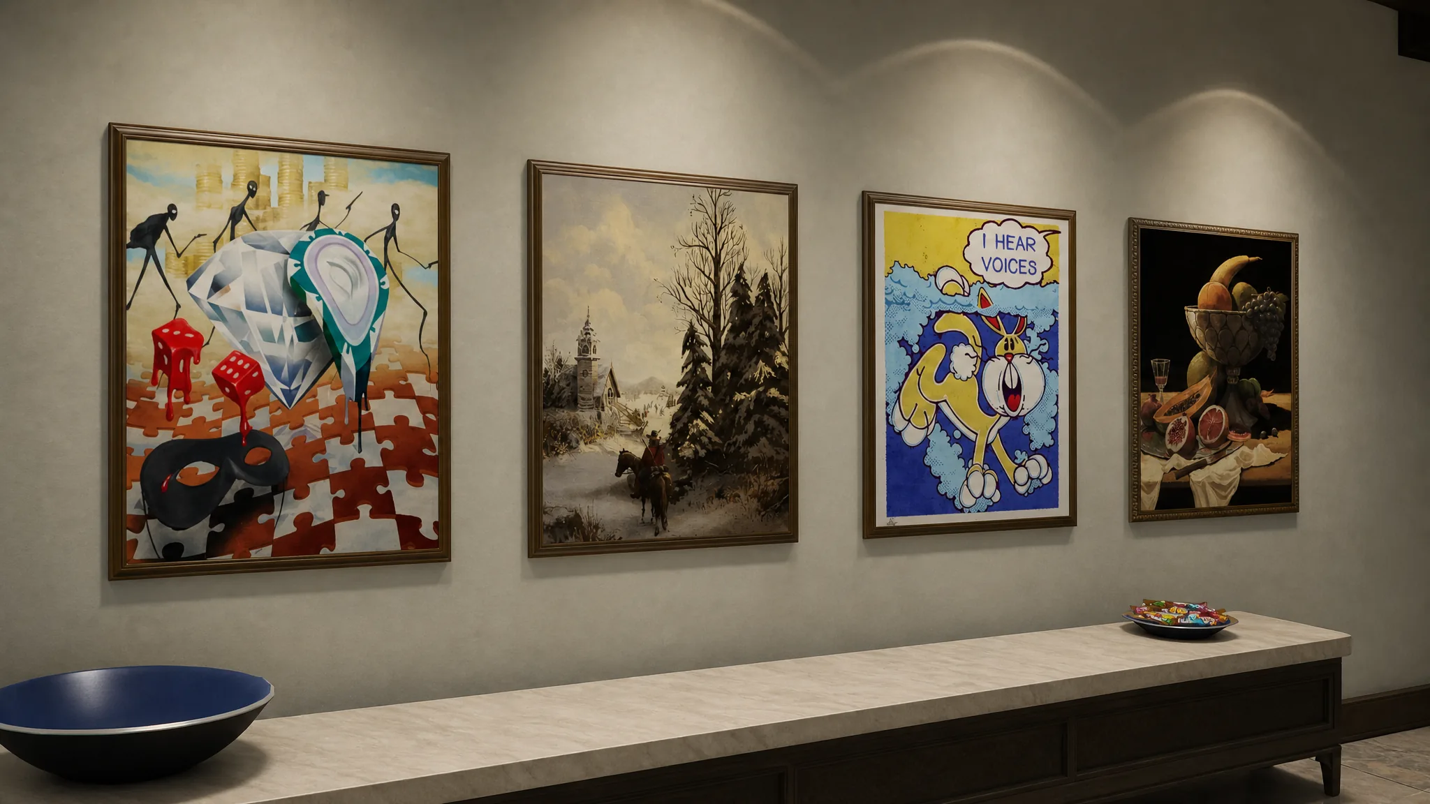 The Kortz Center Heist primary target paintings for the week