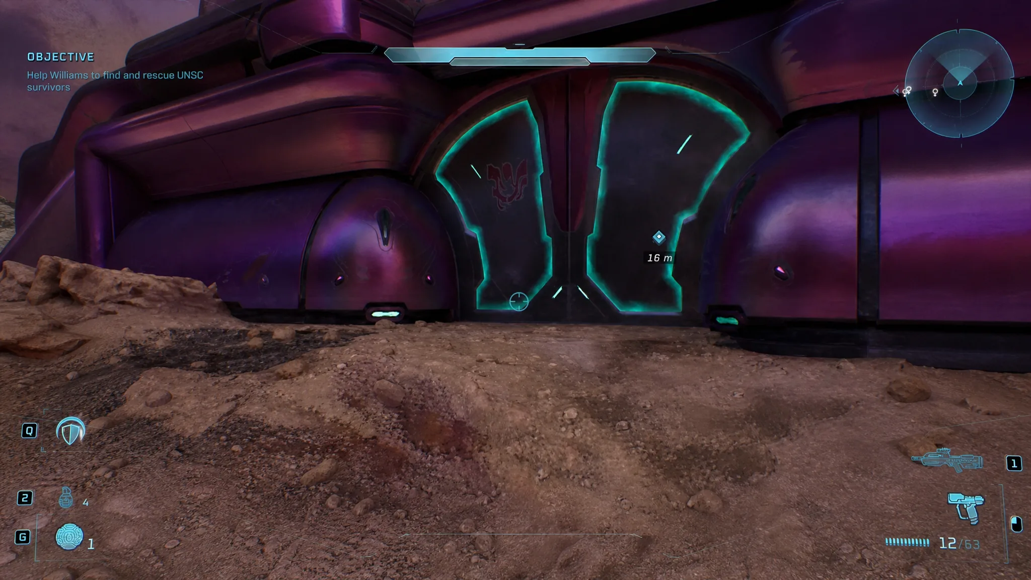 The Temperamental Skull glowing inside the central machine